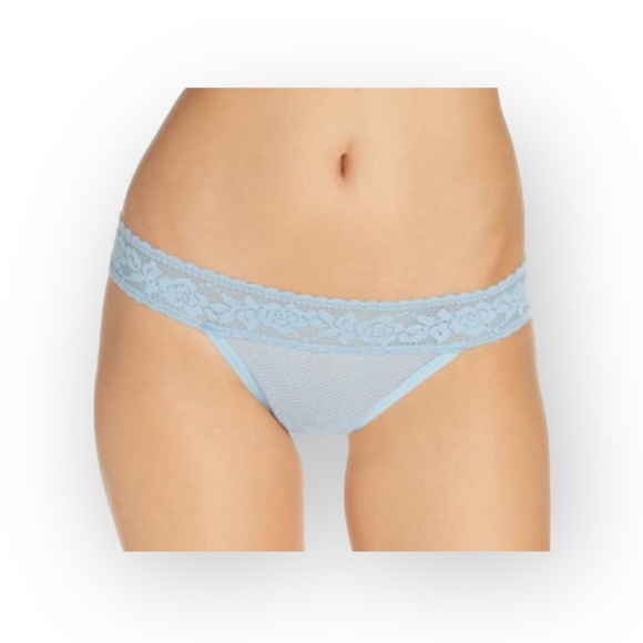 new Commando ❤︎ Kitty Stretch Lace Thong ❤︎ Rain Baby Blue ❤︎ One Size 00 - 14 - Picture 2 of 14